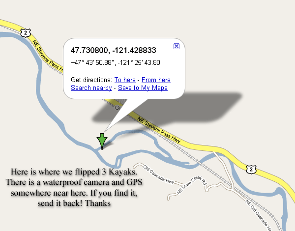 Flipped Kayak